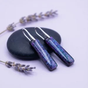 Handgemachter Schimmernder Ohrschmuck  | Sterling Silber Ohrhänger