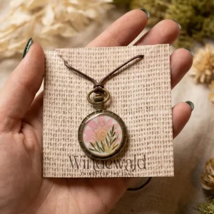 Gepresster Pflanzen-Anhänger | Naturschmuck