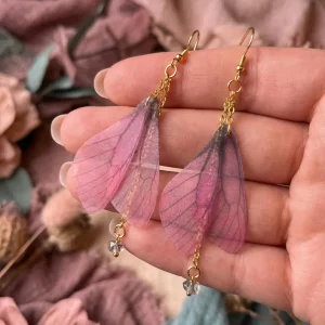 Ethische Feenflügel Ohrringe, Fantasy Schmuck