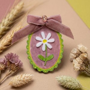 Handgemachte Blumenbrosche, Verspielter Gänseblümchen-Anstecker,